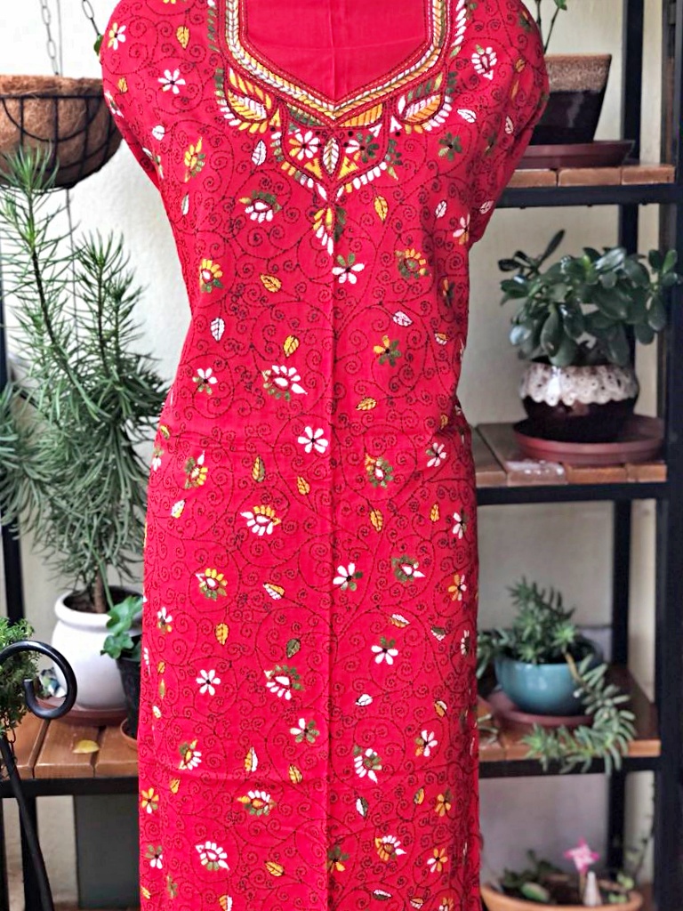 Fancy Chanderi HandWork Dress Material – RKG SHOPPING